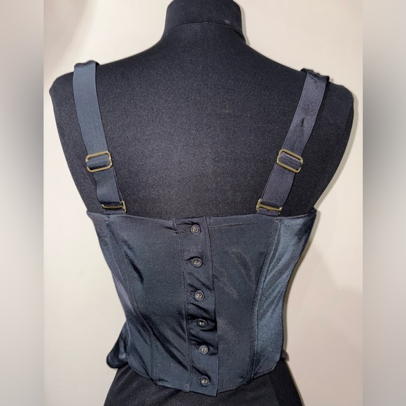 We Are HAH Sz Medium Knock Out Black Corset Top - Picture 10 of 14